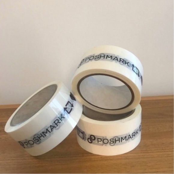 Poshmark Office 3 Rolls Of Printed Poshmark Packing Tape Poshmark